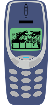 Κλασικό Nokia τηλέφωνο με το παιχνίδι Φίδι Ταπετσαρία