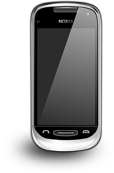 Nokia Smartphone Μαύρο και Ασημί Ταπετσαρία