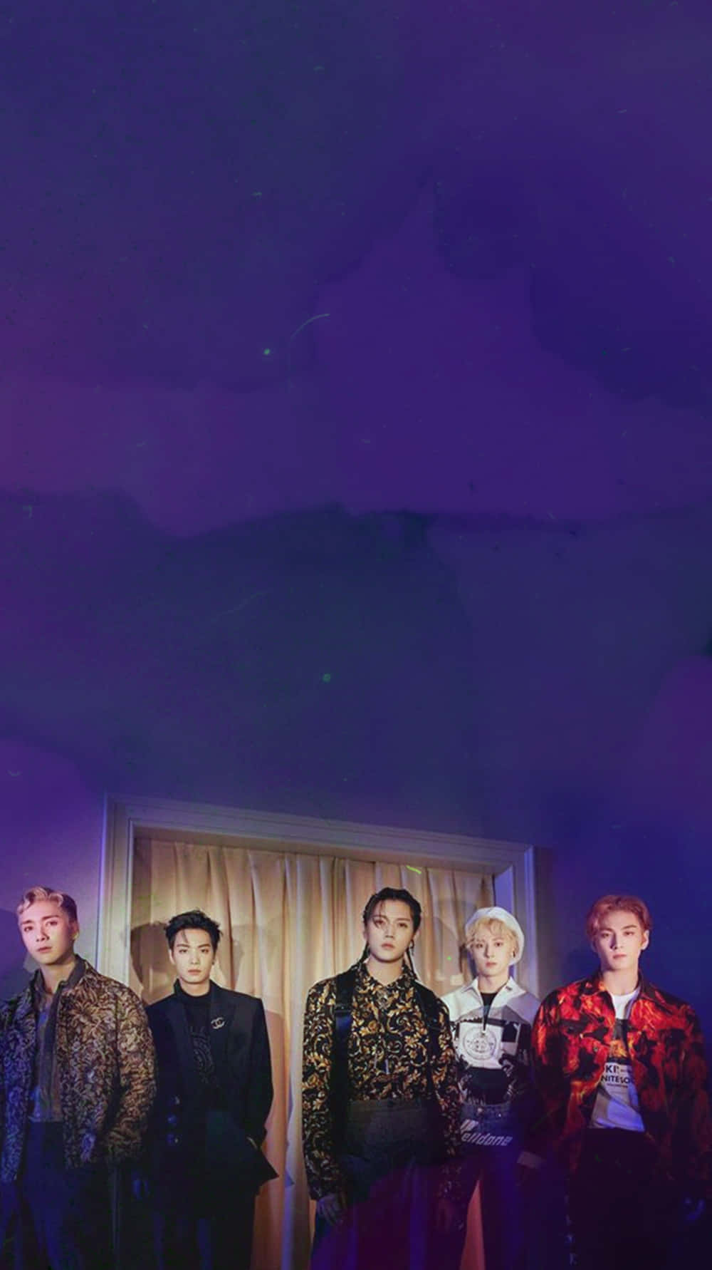 Nuest Kpop Αγορίστικο Συγκρότημα Σκοτεινό Ταπετσαρία