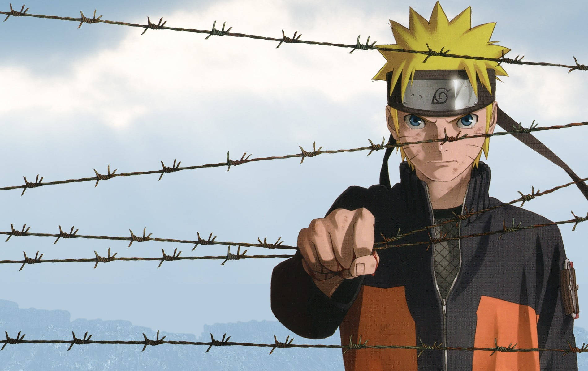 O πιο cool Naruto σε αφίσα με συρματόπλεγμα Ταπετσαρία