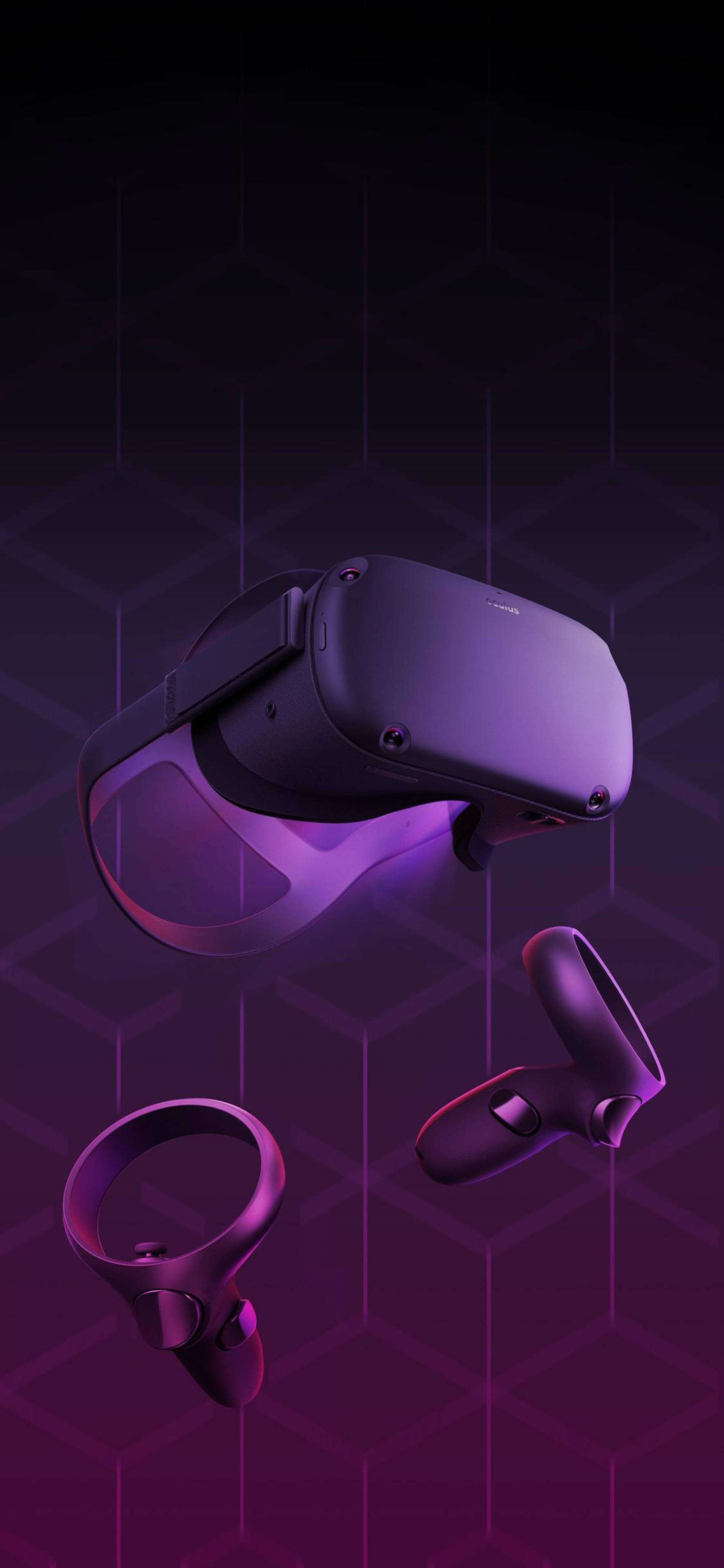 Oculus Quest 2 Μωβ Αφηρημένη Τέχνη Ταπετσαρία