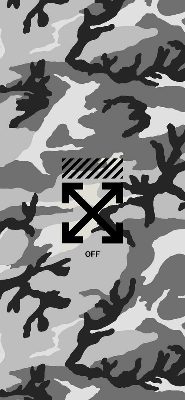 Off White iPhone Μοτίβο Καμουφλάζ Ταπετσαρία