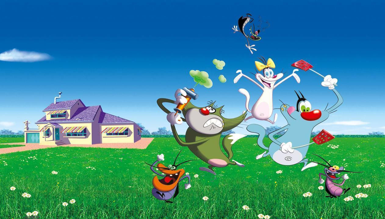 Αφίσα Καστ του Oggy And The Cockroaches Ταπετσαρία