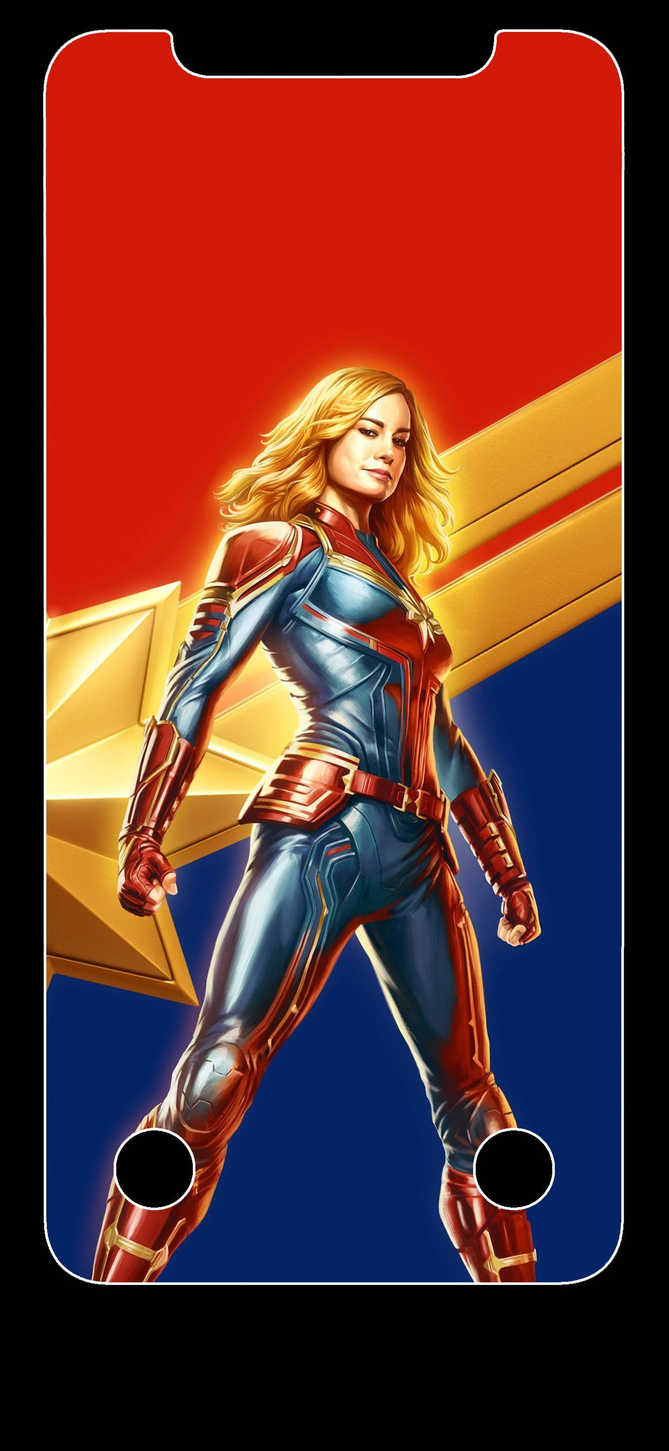 OLED 4K Captain Marvel Σύμβολο Ταπετσαρία