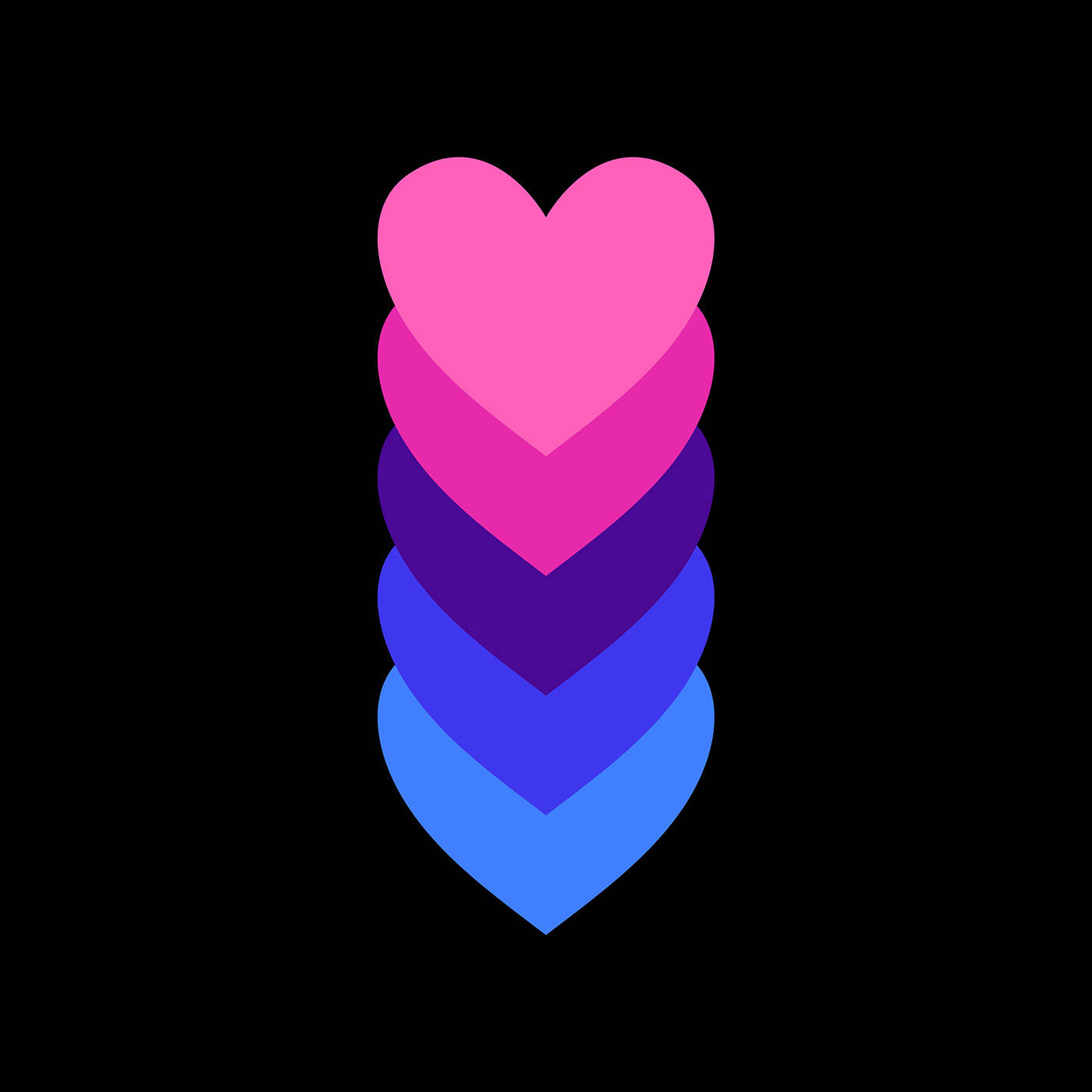 Παστέλ Καρδιές Omnisexual Ταπετσαρία
