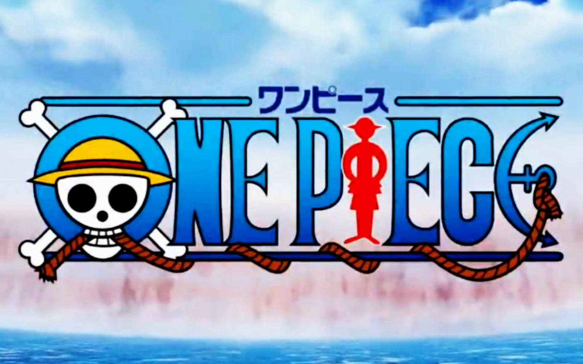 One Piece 4K Λογότυπο με Ψάθινο Καπέλο Ταπετσαρία
