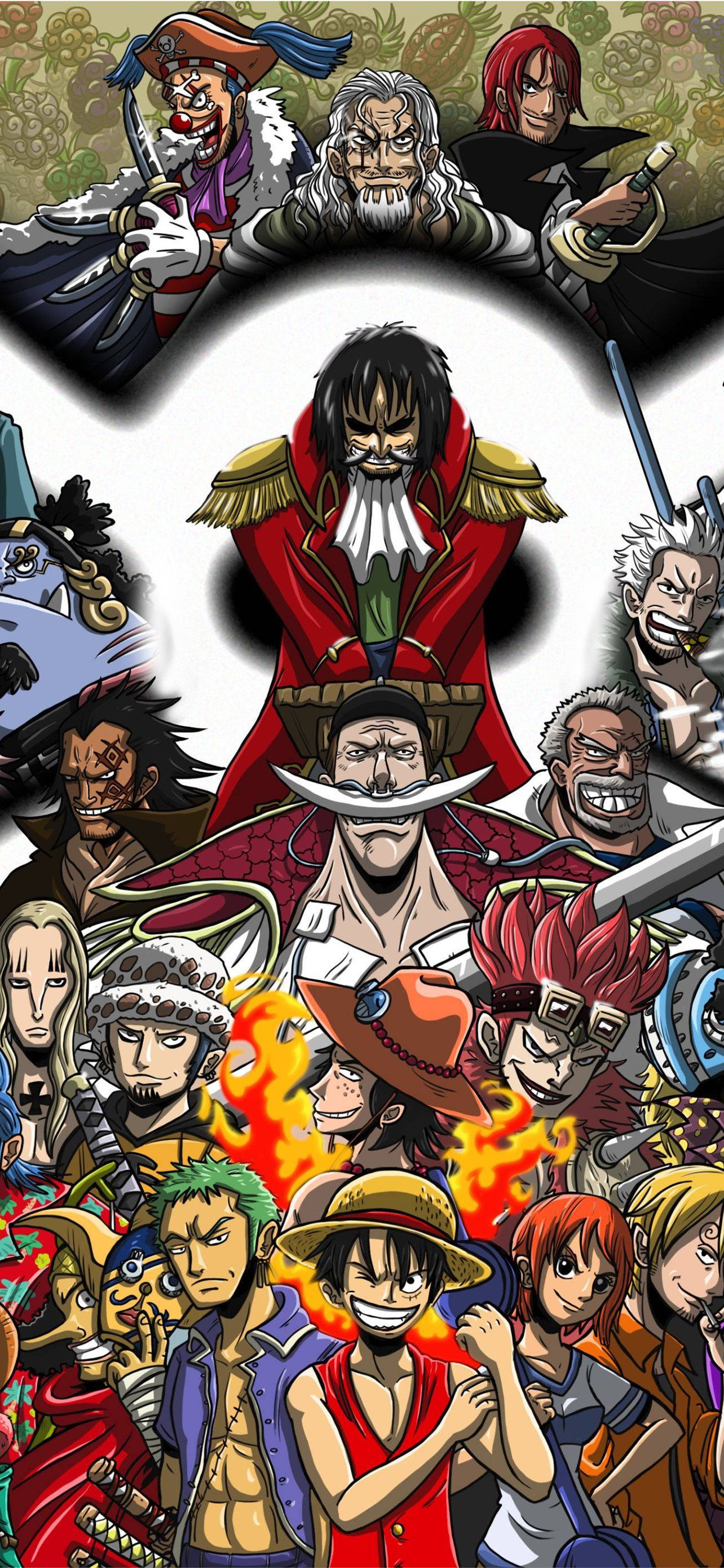 One Piece 4K Πειρατές Χαρακτήρες Ταπετσαρία