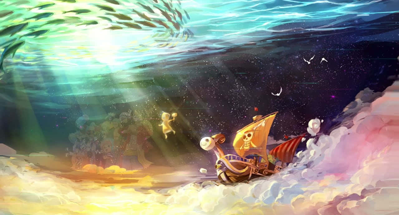 Πειρατικό καράβι One Piece κάτω από τη θάλασσα Ταπετσαρία