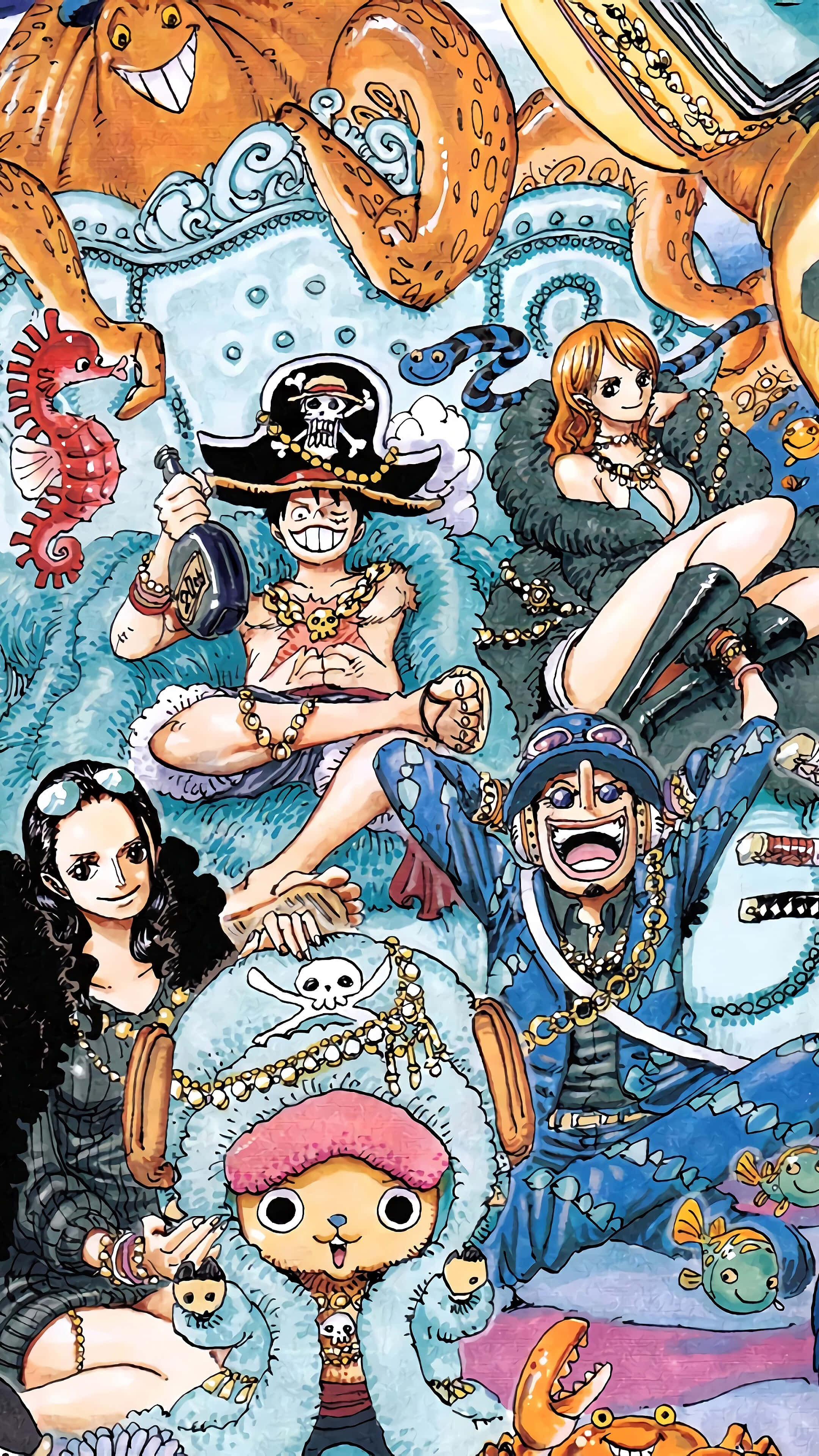 Καπέλα από Άχυρο Πειρατές One Piece Anime Ταπετσαρία