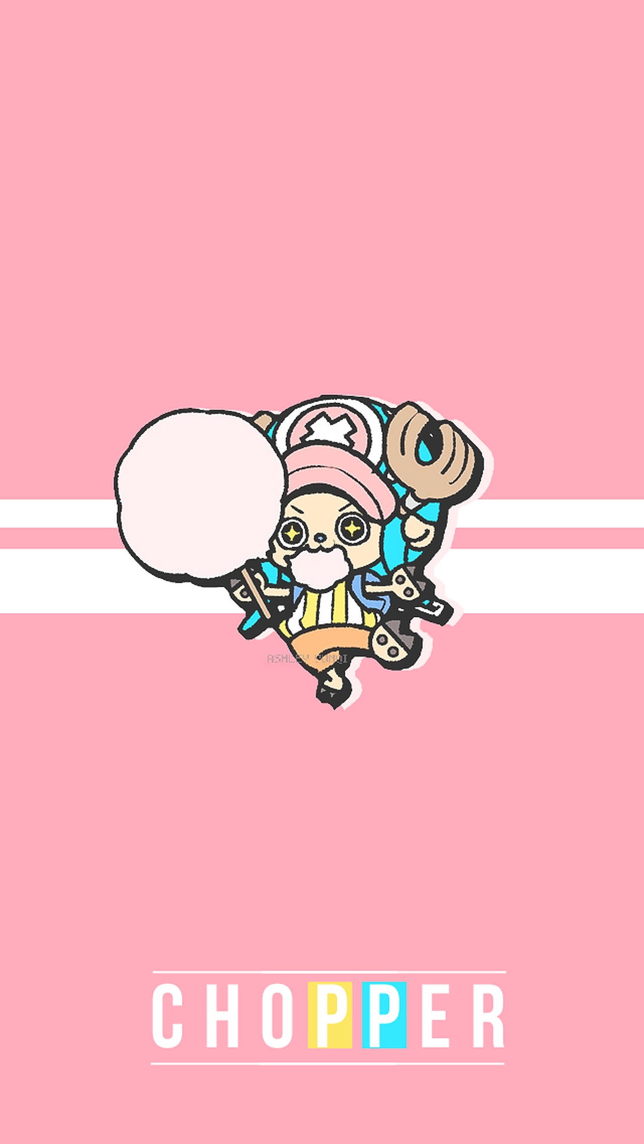One Piece Chopper Βαμβακερή Ζάχαρη iPhone Ταπετσαρία