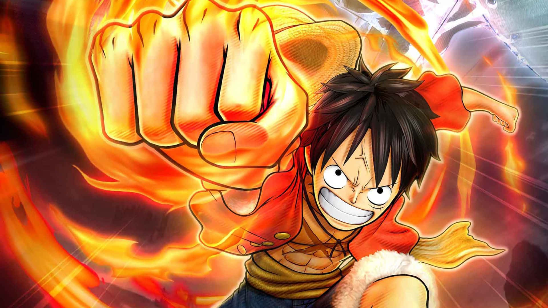 One Piece - ένας χαρακτήρας με γροθιά στο χέρι του Ταπετσαρία