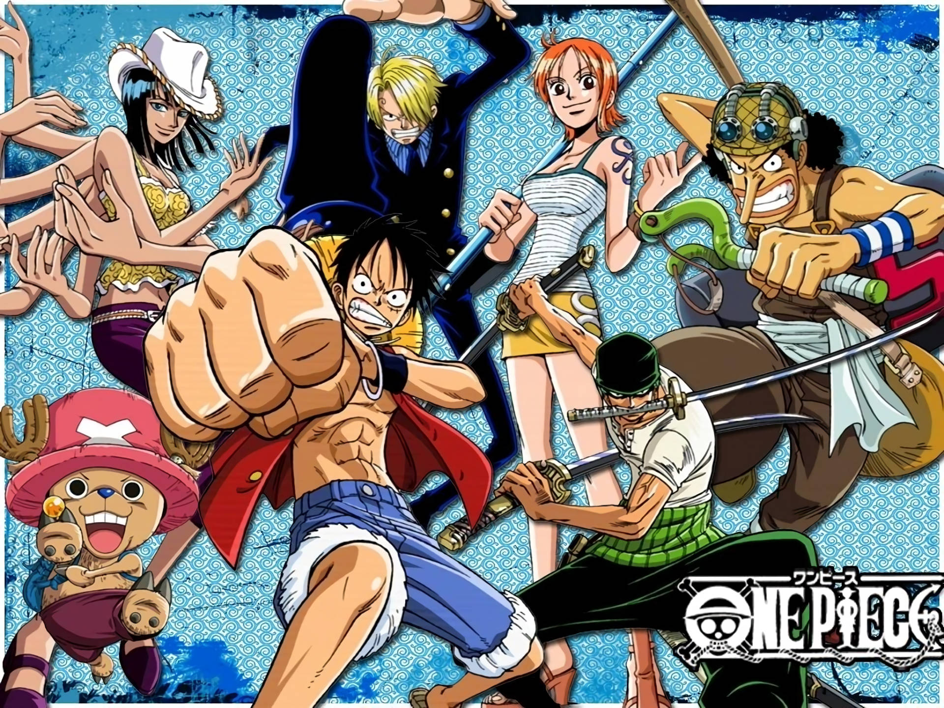 One Piece Επιφάνεια Εργασίας Πόζα Μάχης Ταπετσαρία