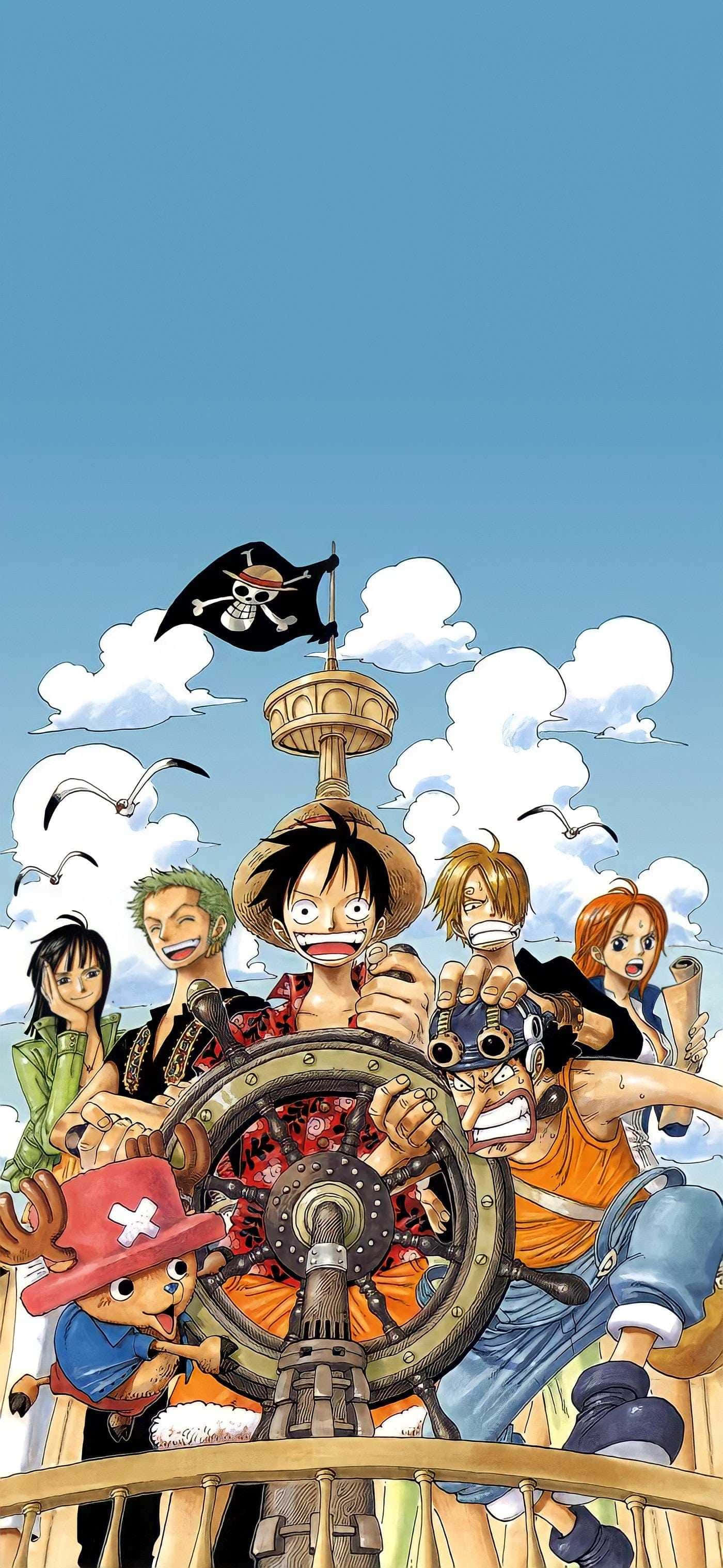 Χαρακτήρες του One Piece σε Πειρατικό Πλοίο Ταπετσαρία