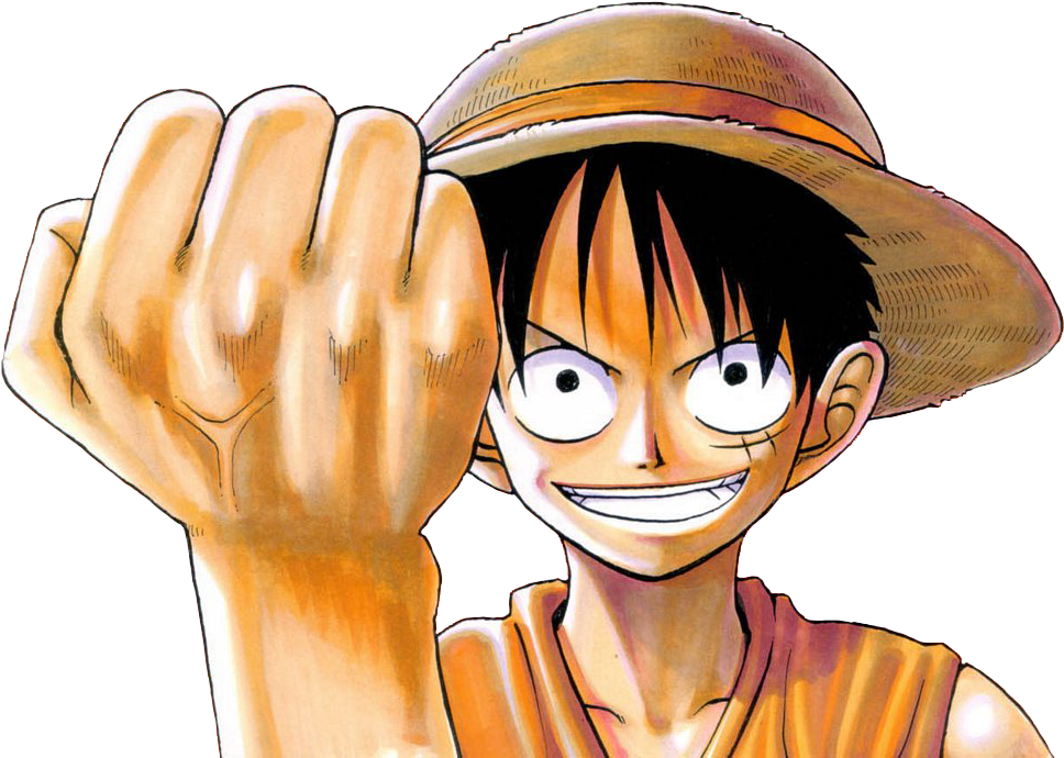 One Piece Luffy Χαρούμενη Πόζα Ταπετσαρία