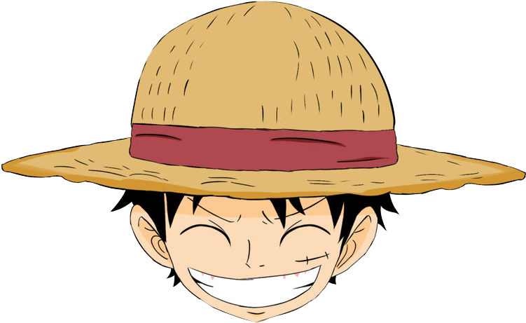 One Piece Luffy Χαρούμενη Έκφραση Ταπετσαρία