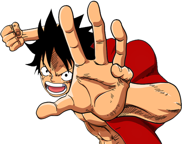 One Piece Luffy Τέντωμα Δράσης Ταπετσαρία