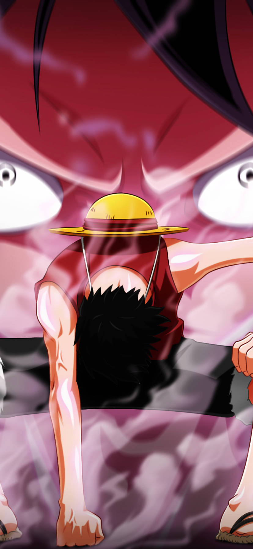 One Piece Τηλέφωνο Luffy Γροθιά στο Έδαφος Ταπετσαρία