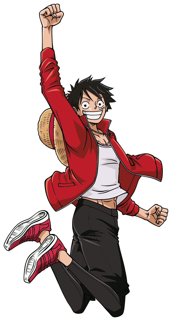 One Piece Luffy Νίκη Πόζα Ταπετσαρία