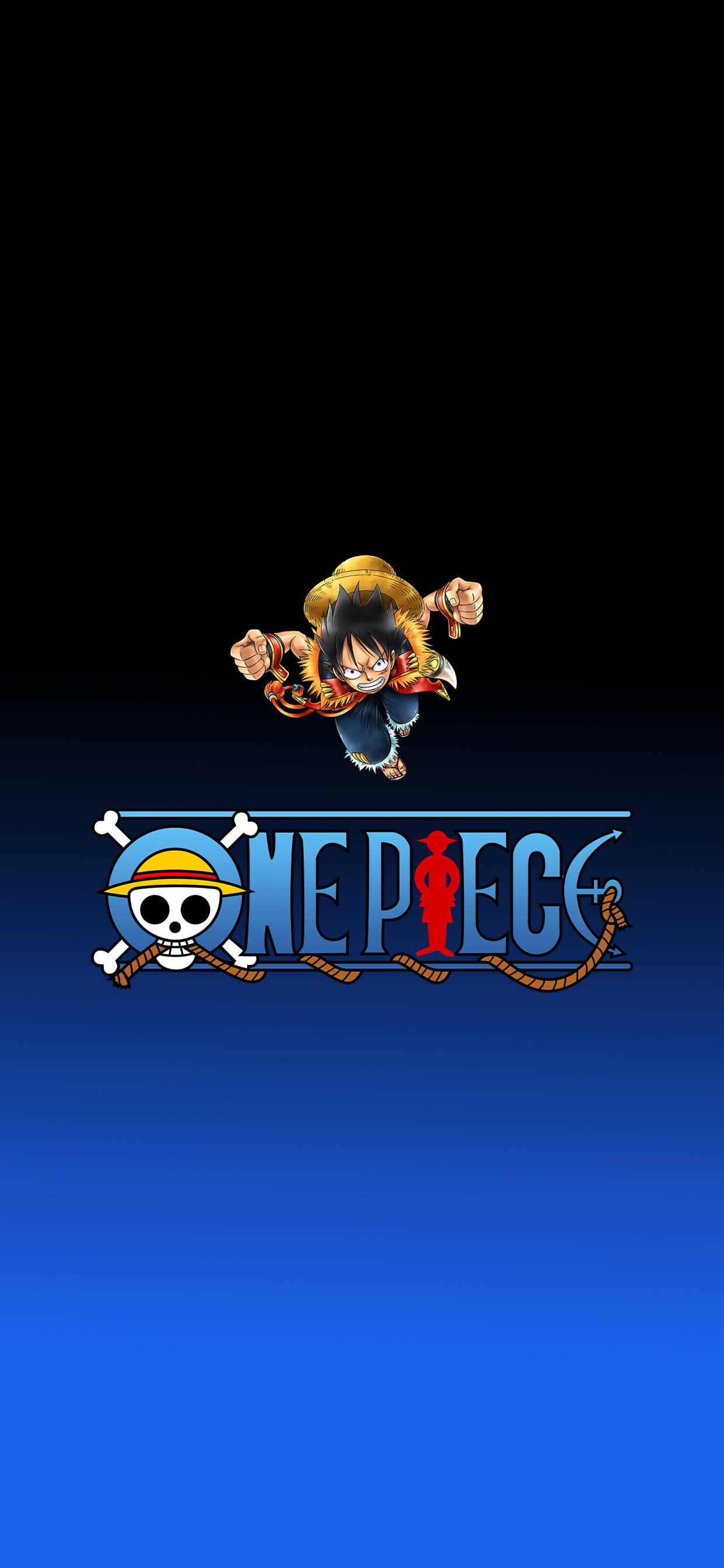 One Piece Λογότυπο Τηλεφώνου και Luffy Ταπετσαρία