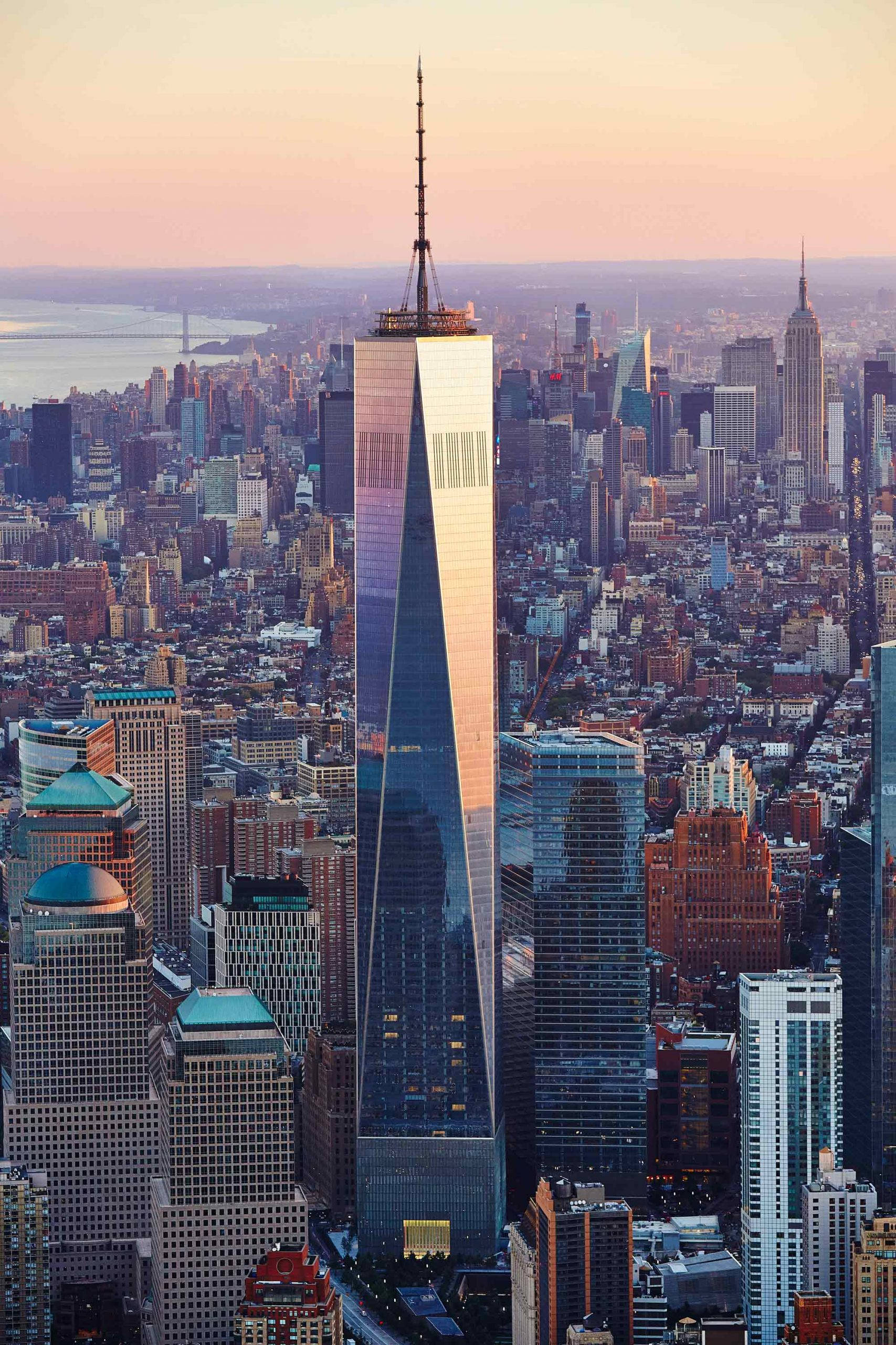 Ροζ και Μπλε One World Trade Center Ταπετσαρία