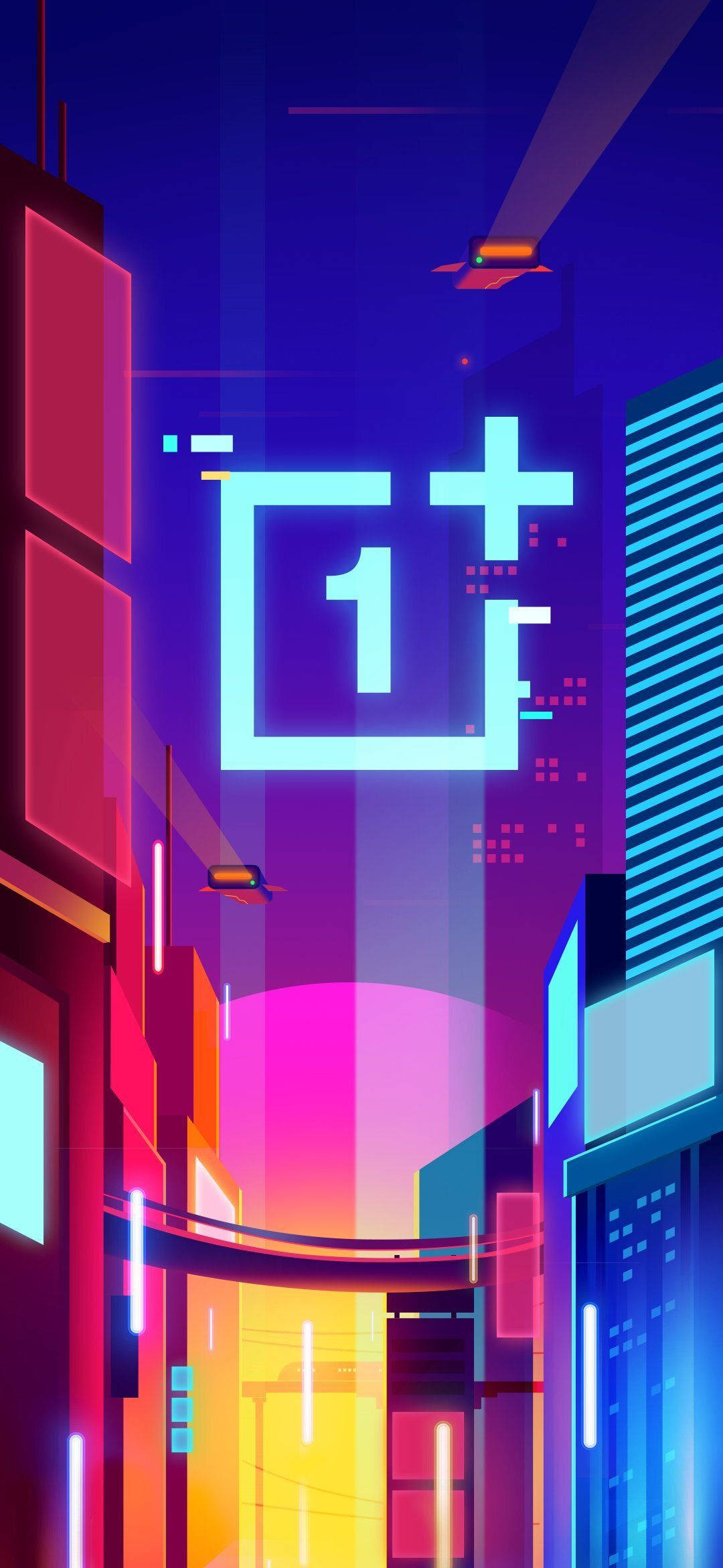 OnePlus City Lights Art Ταπετσαρία