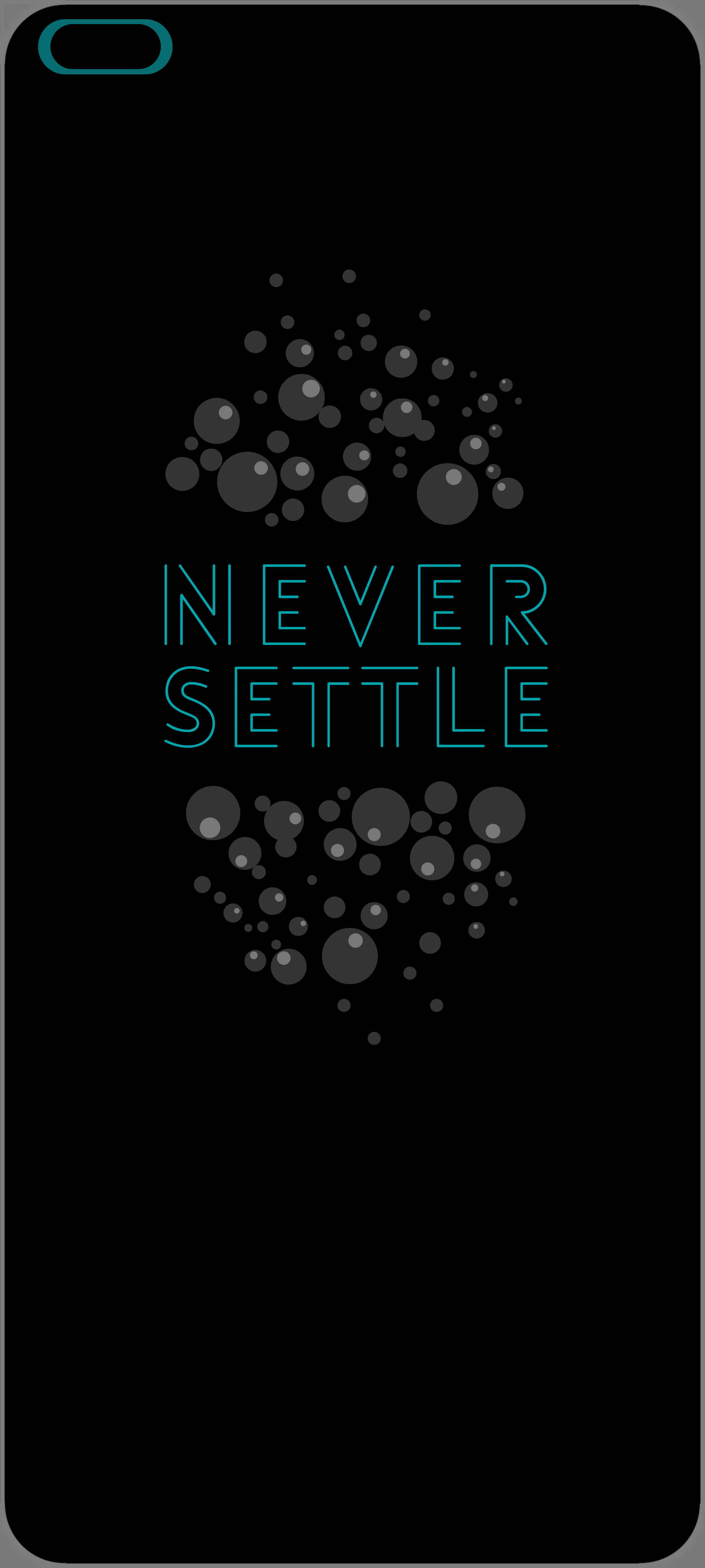 OnePlus Nord Ποτέ Μην Συμβιβάζεσαι Φυσαλίδες Ταπετσαρία