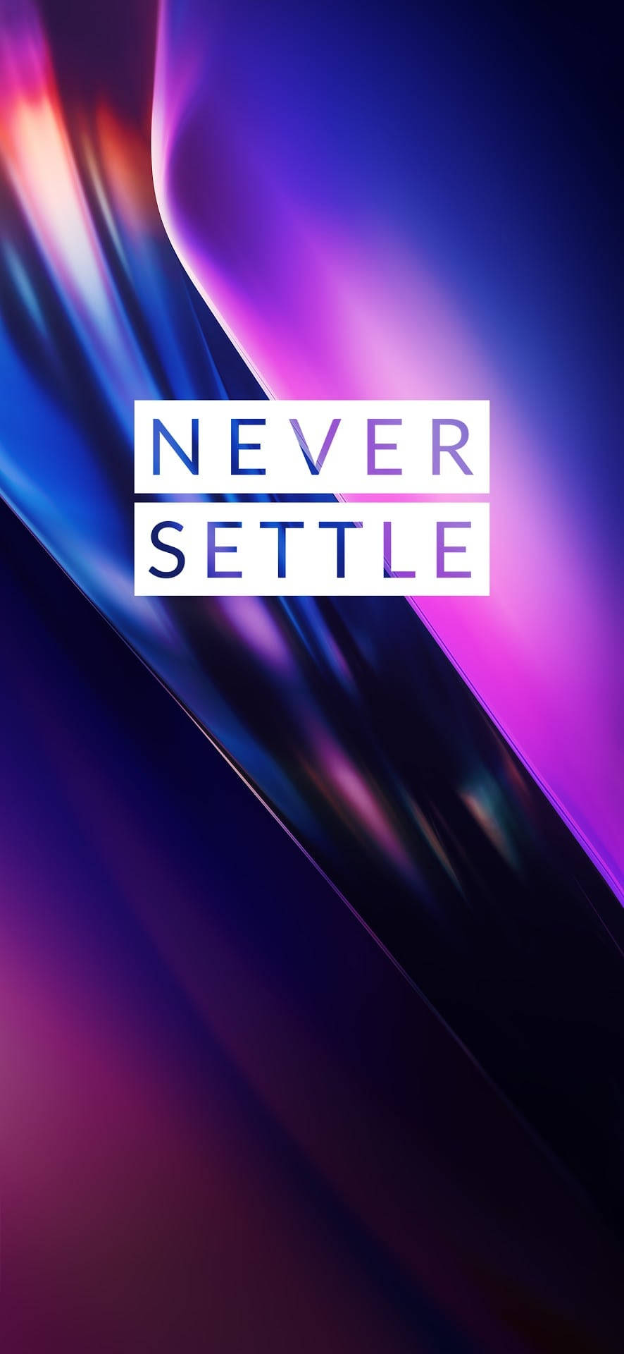 OnePlus Violet Never Settle Ταπετσαρία