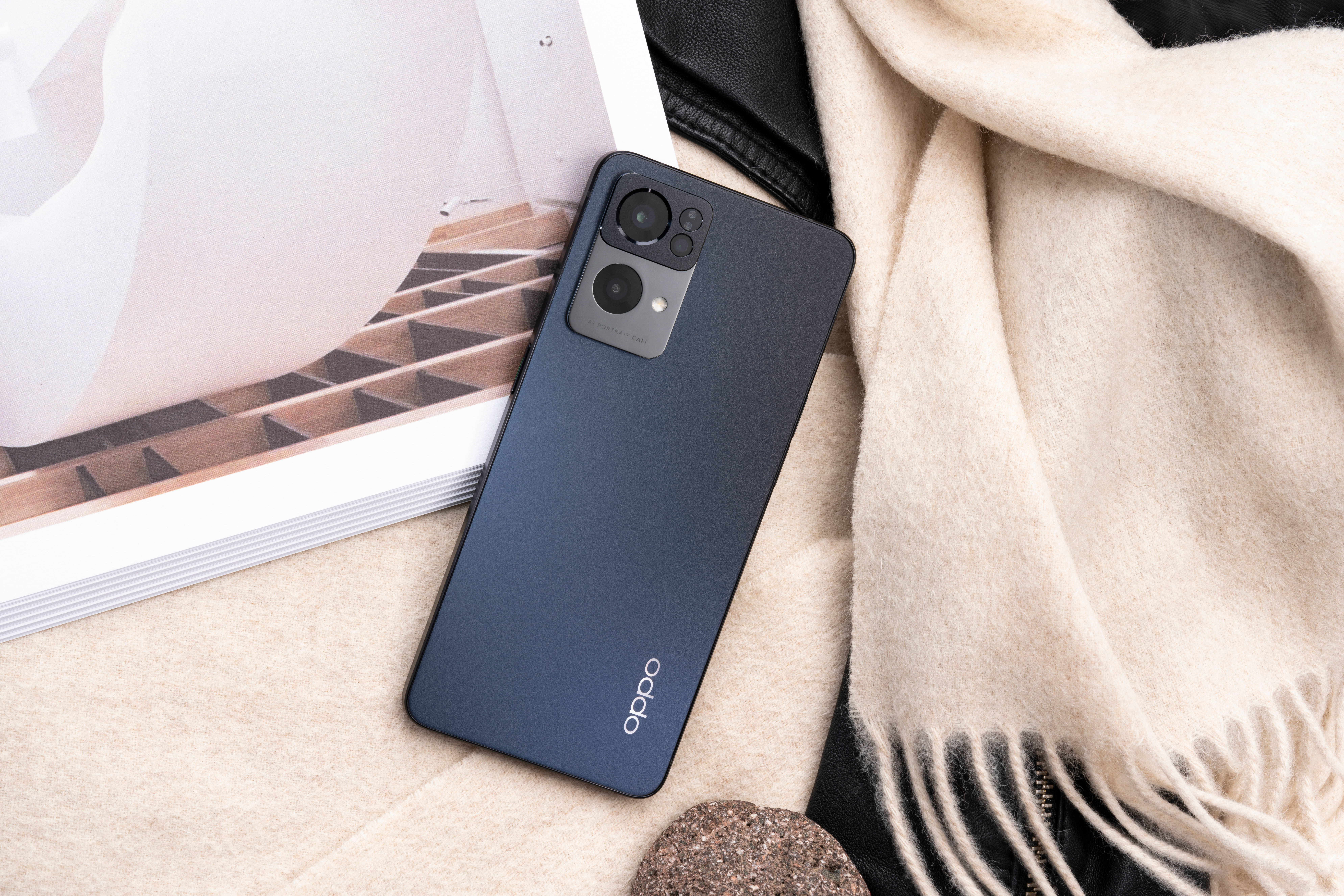 Σκούρο Γκρι Oppo Smartphone Ταπετσαρία