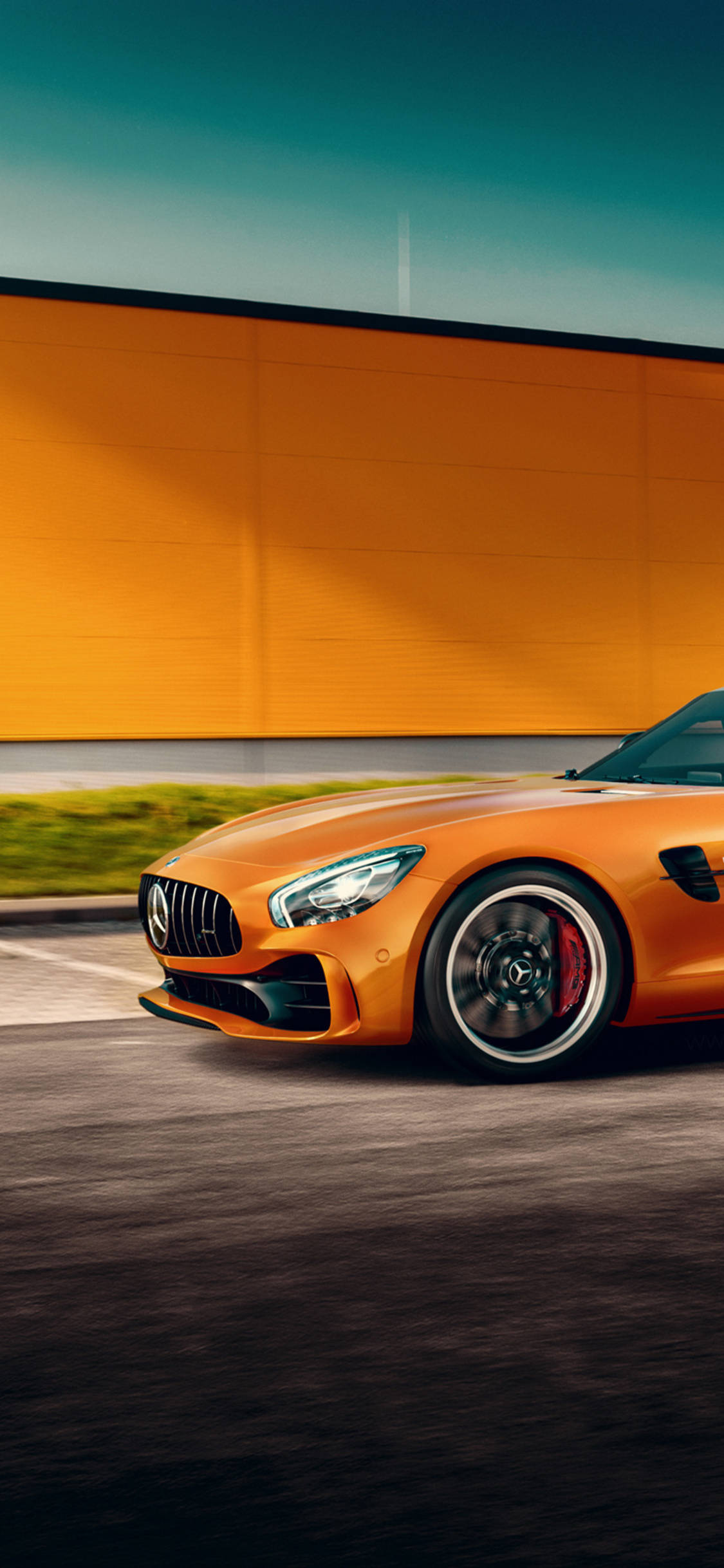 Orange Mercedes iPhone X Ταπετσαρία