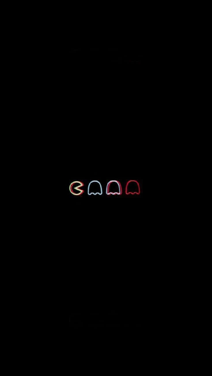 Σκοτεινά Αισθητικά Εικονίδια Pacman Κινουμένων Σχεδίων Ταπετσαρία