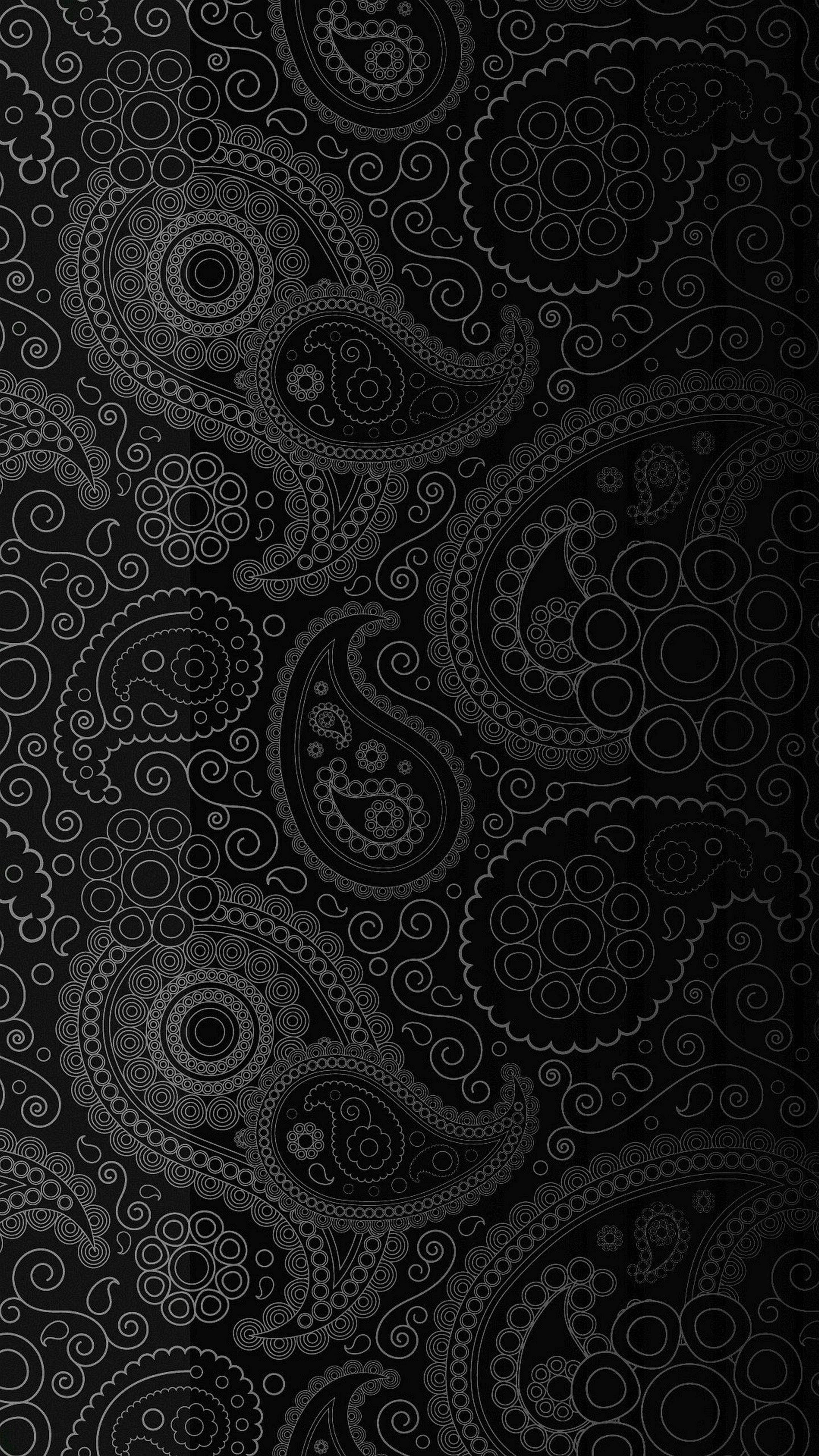 Paisley Prints 4K Ultra HD Σκούρο Κινητό Ταπετσαρία