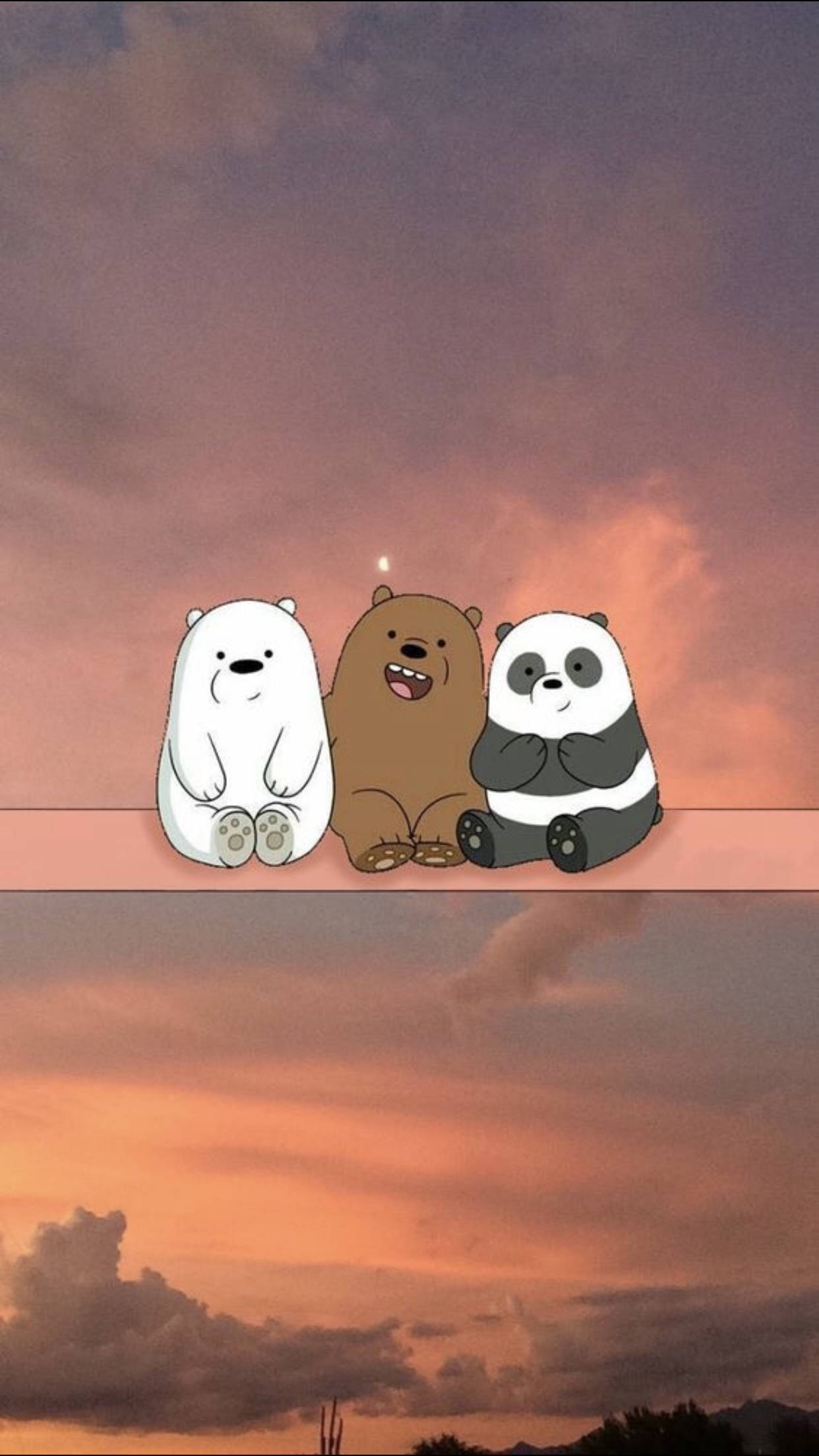Αισθητικό Panda, Grizz και Ice Bear Ταπετσαρία