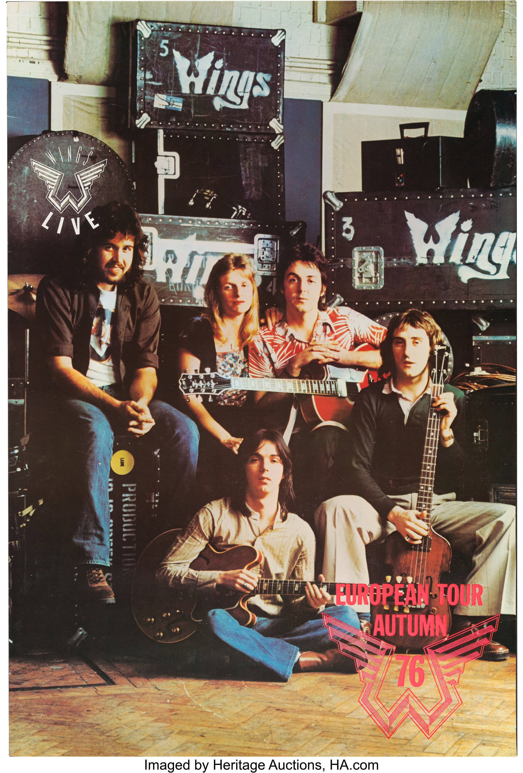 Αφίσα Προώθησης Περιοδείας Paul McCartney And Wings Ταπετσαρία