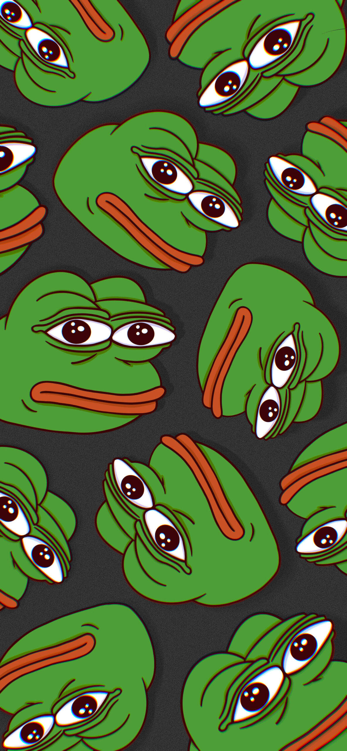 Πράσινο Μοτίβο Pepe The Frog Ταπετσαρία