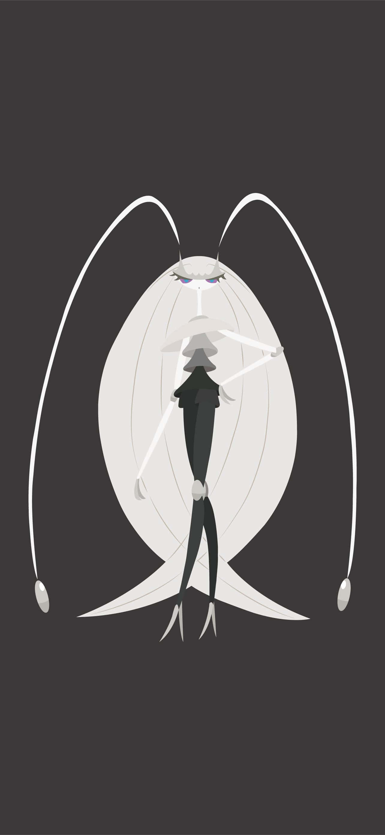 Pheromosa Σε Σκούρο Γκρι Φόντο Ταπετσαρία
