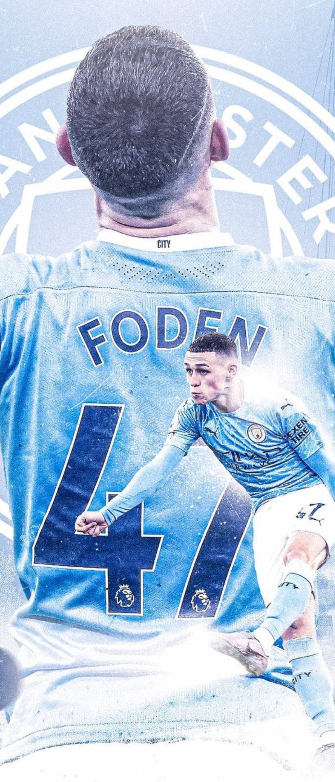 Phil Foden Jersey Νούμερο 4 Ταπετσαρία