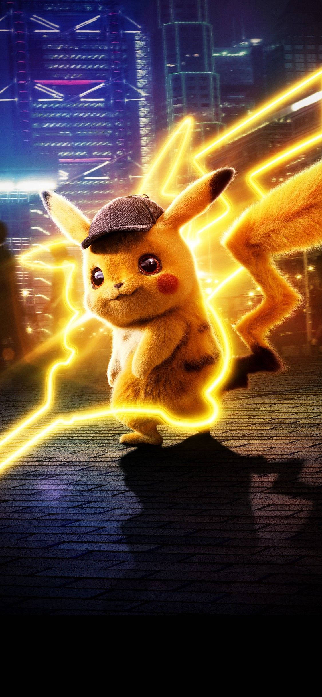 Pikachu 3D Ντετέκτιβ Πίκατσου με Αστραπή Ταπετσαρία