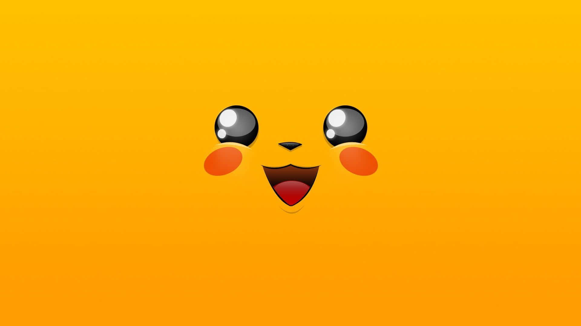 Ένα χαριτωμένο Pikachu είναι εδώ για να σκορπίσει χαρά Ταπετσαρία