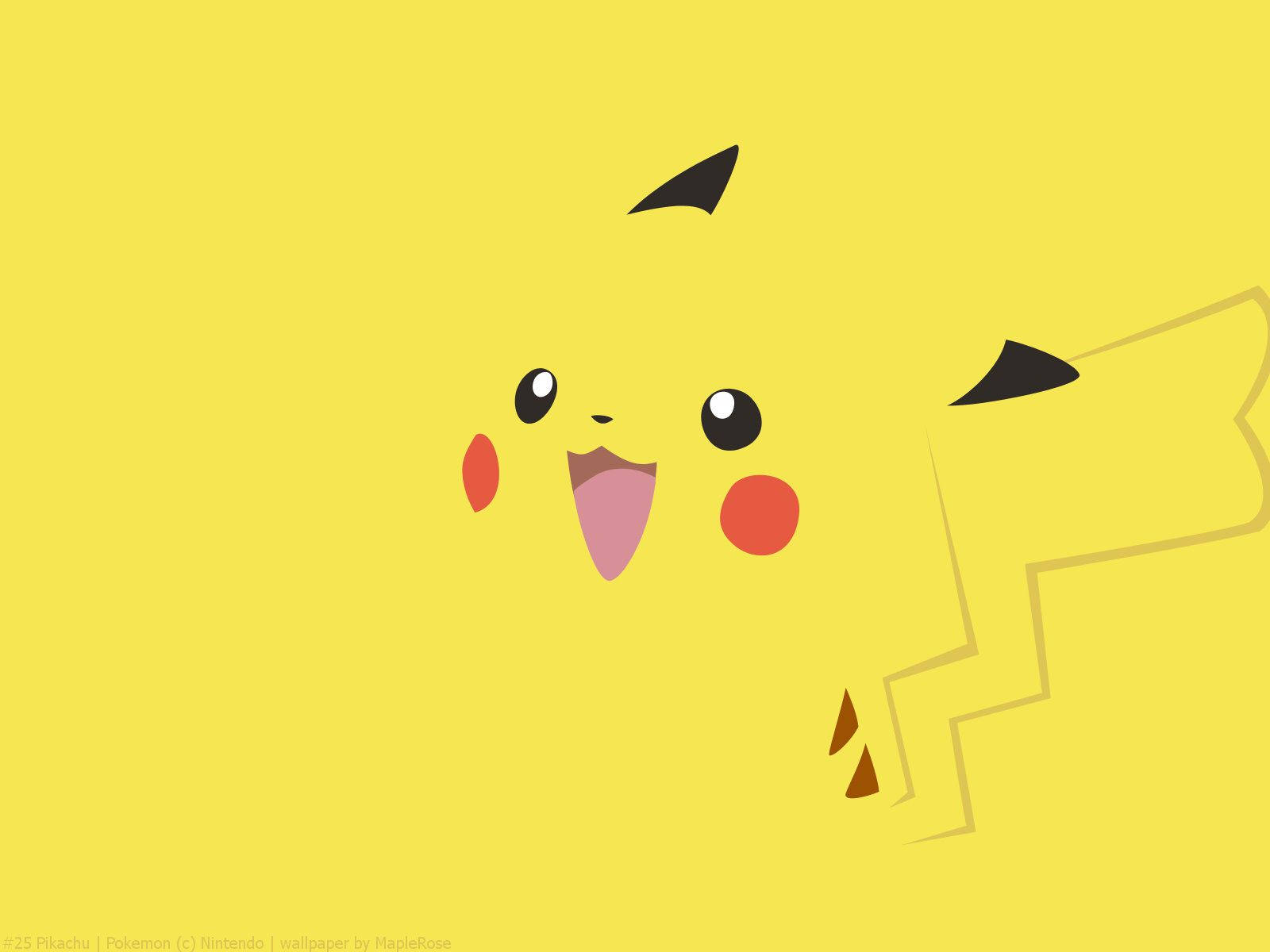 Χαριτωμένο Pikachu με κίτρινο φως Ταπετσαρία