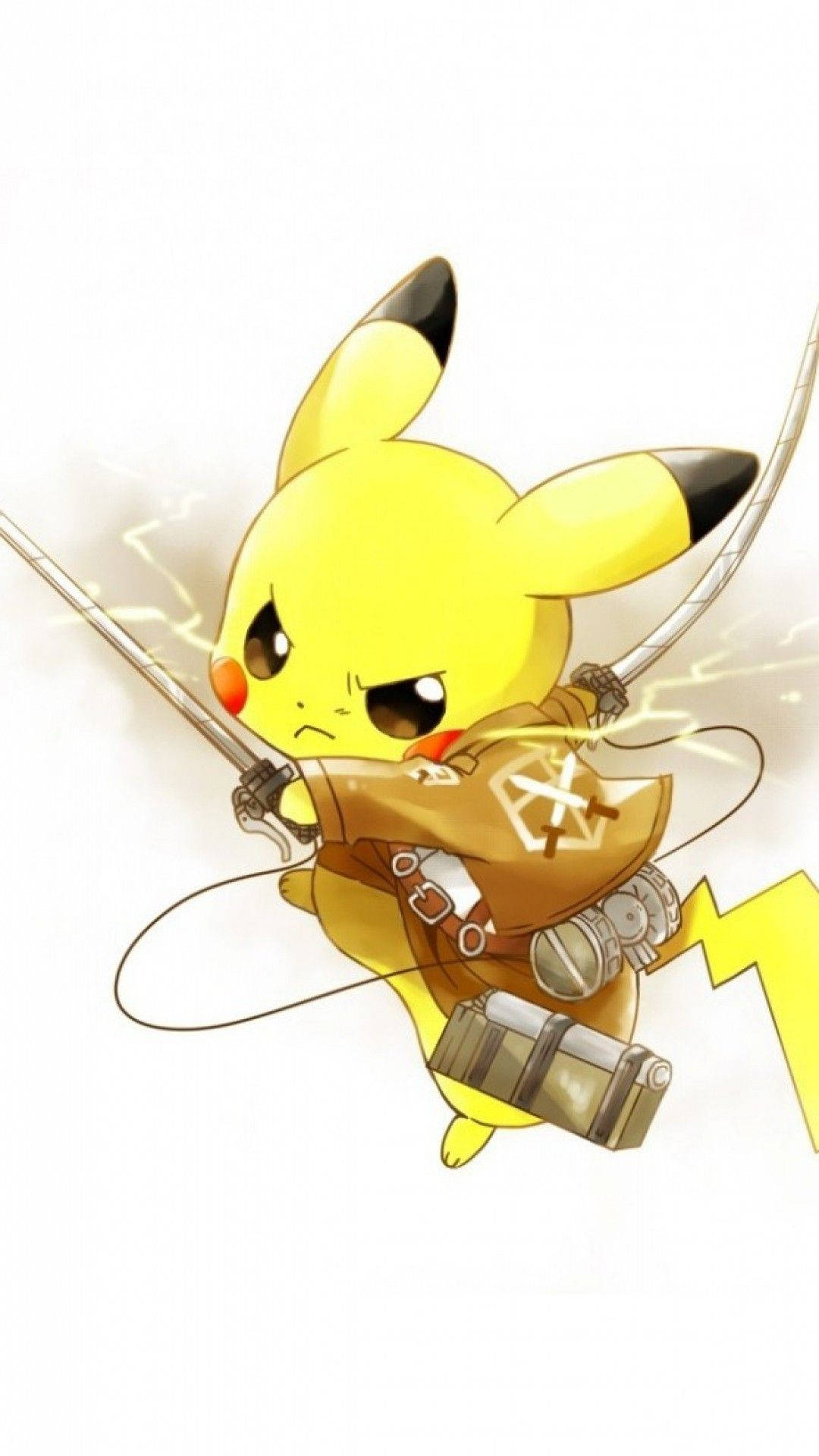 Pikachu απολαμβάνει τον ήλιο και την εξοχή Ταπετσαρία