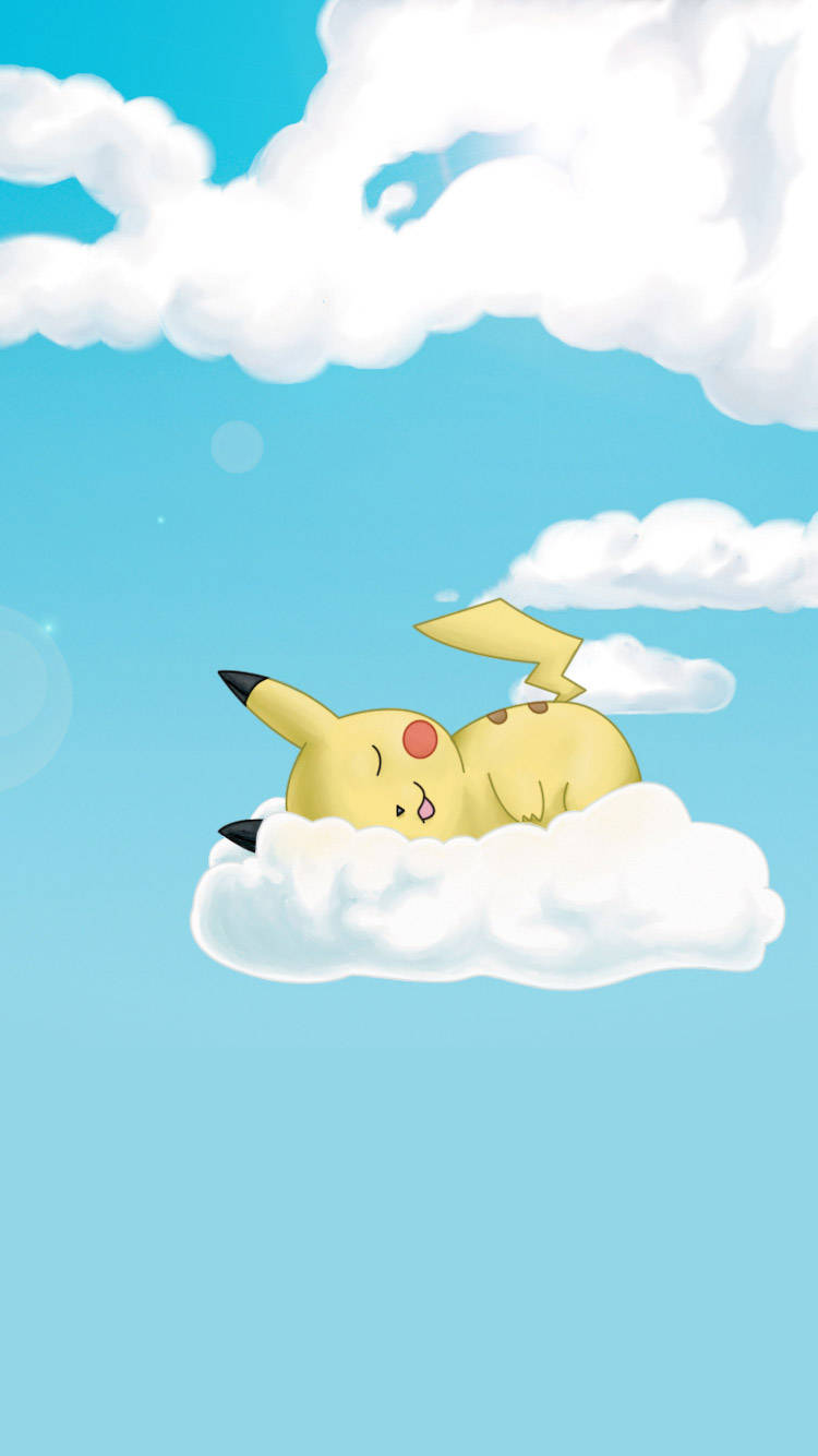 Pikachu που κοιμάται iPhone Ταπετσαρία