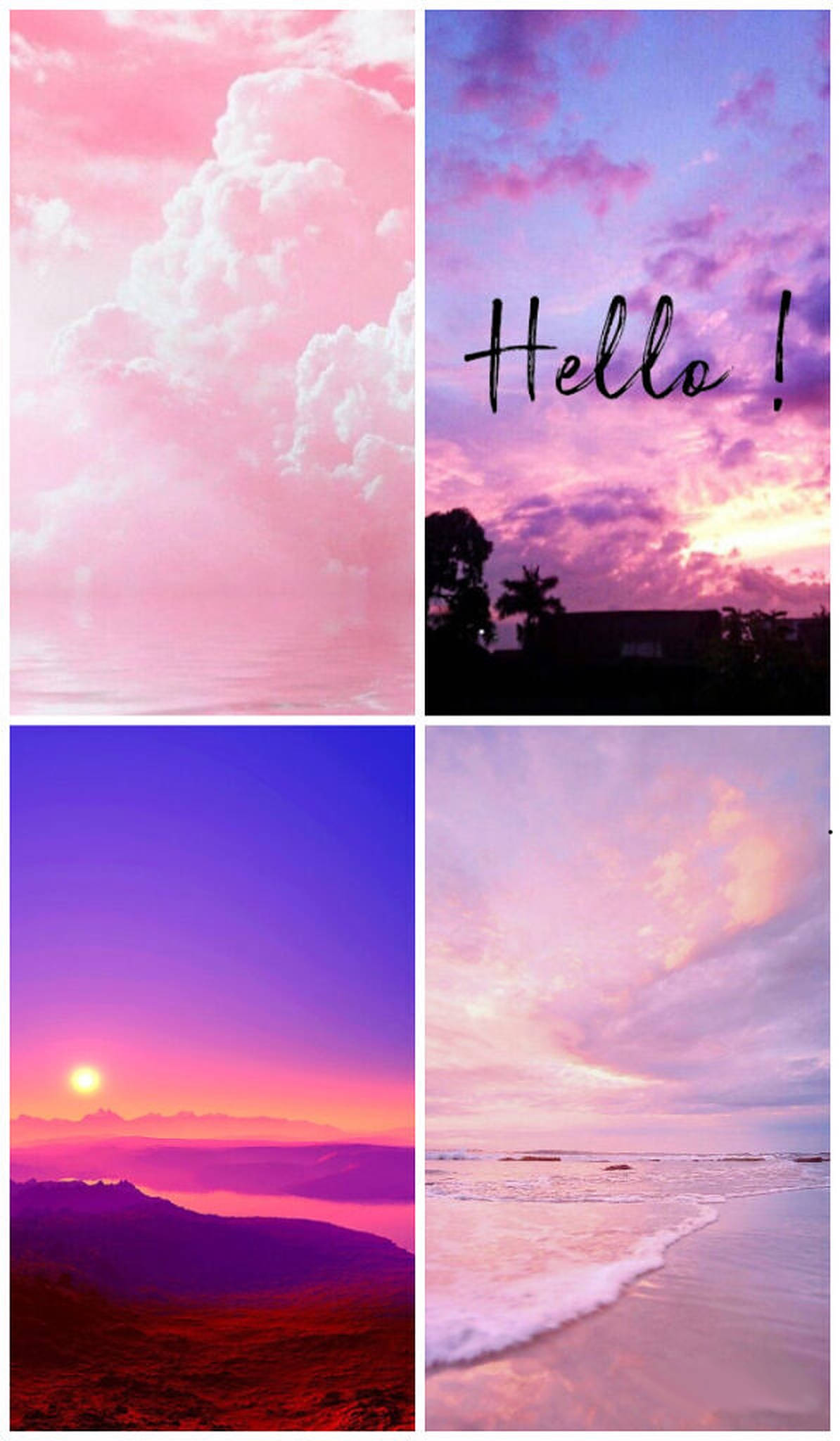 Pink Aesthetic Collage για iPhone Ταπετσαρία