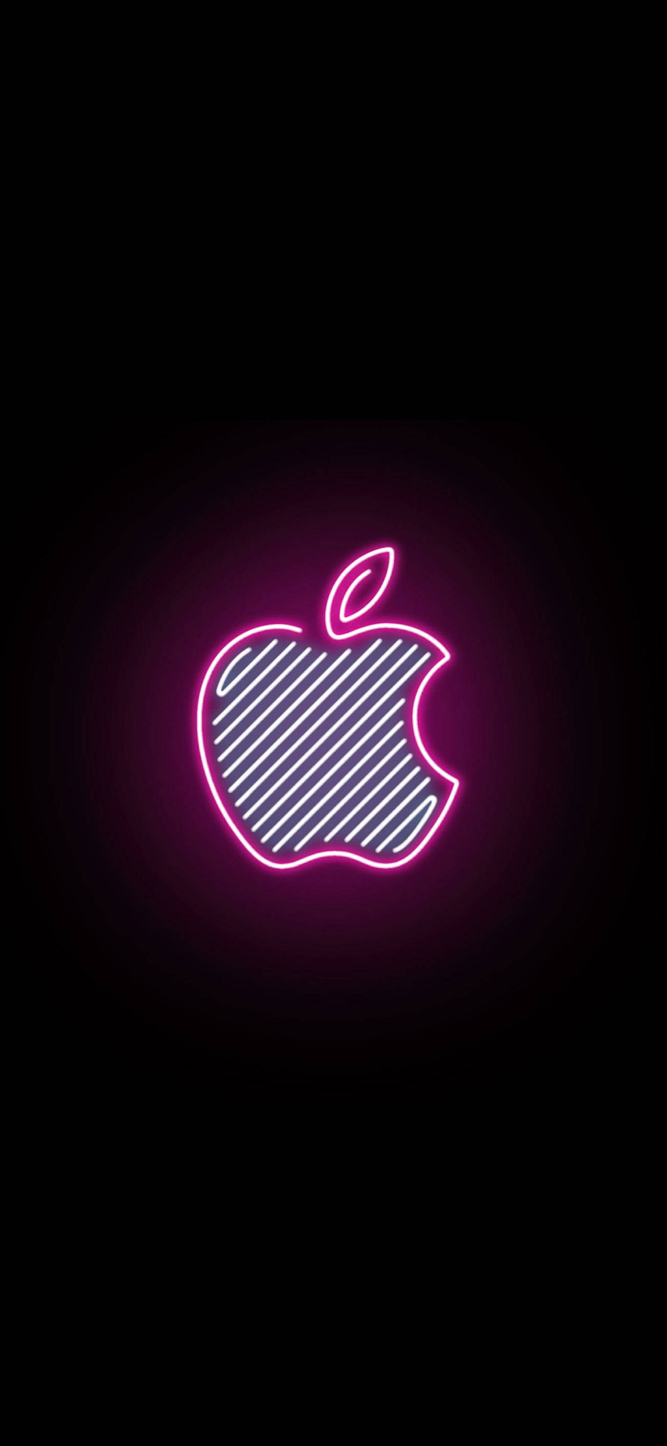 Pink Neon Aesthetic iPhone Logo Ταπετσαρία