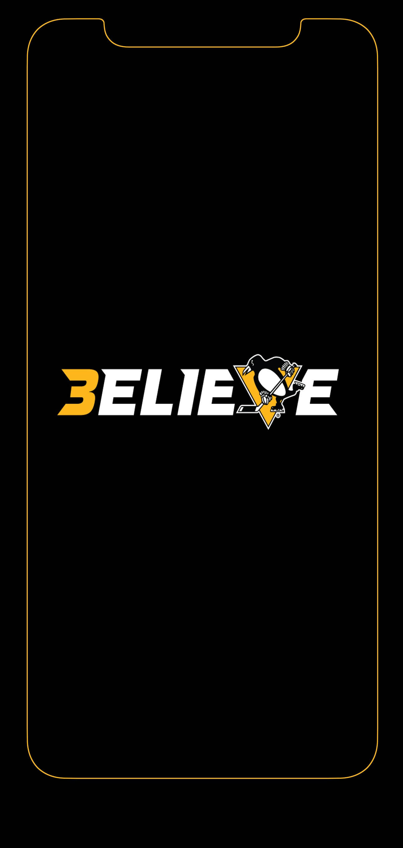 Pittsburgh Penguins Believe Λογότυπο Ταπετσαρία