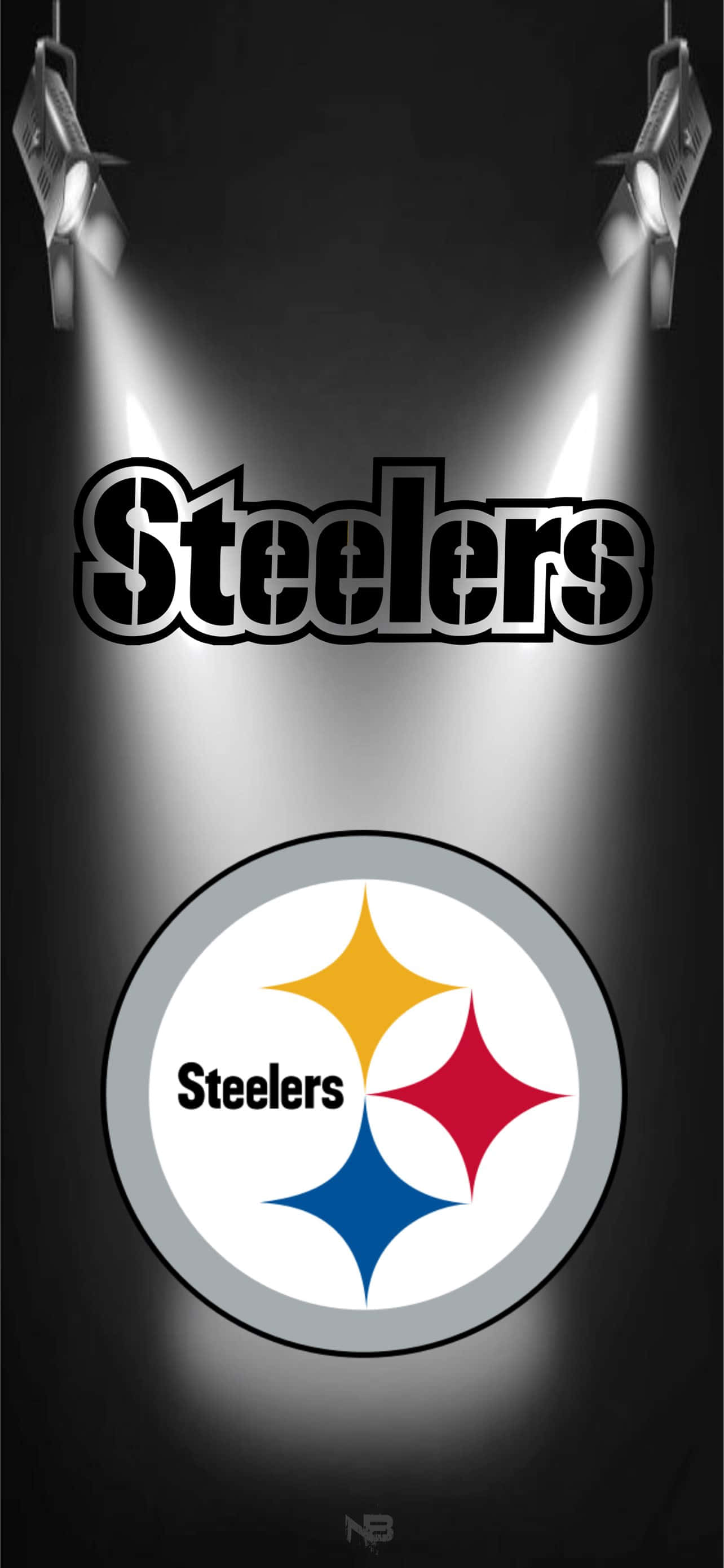 Λογότυπο Pittsburgh Steelers σε Προβολείς Ταπετσαρία