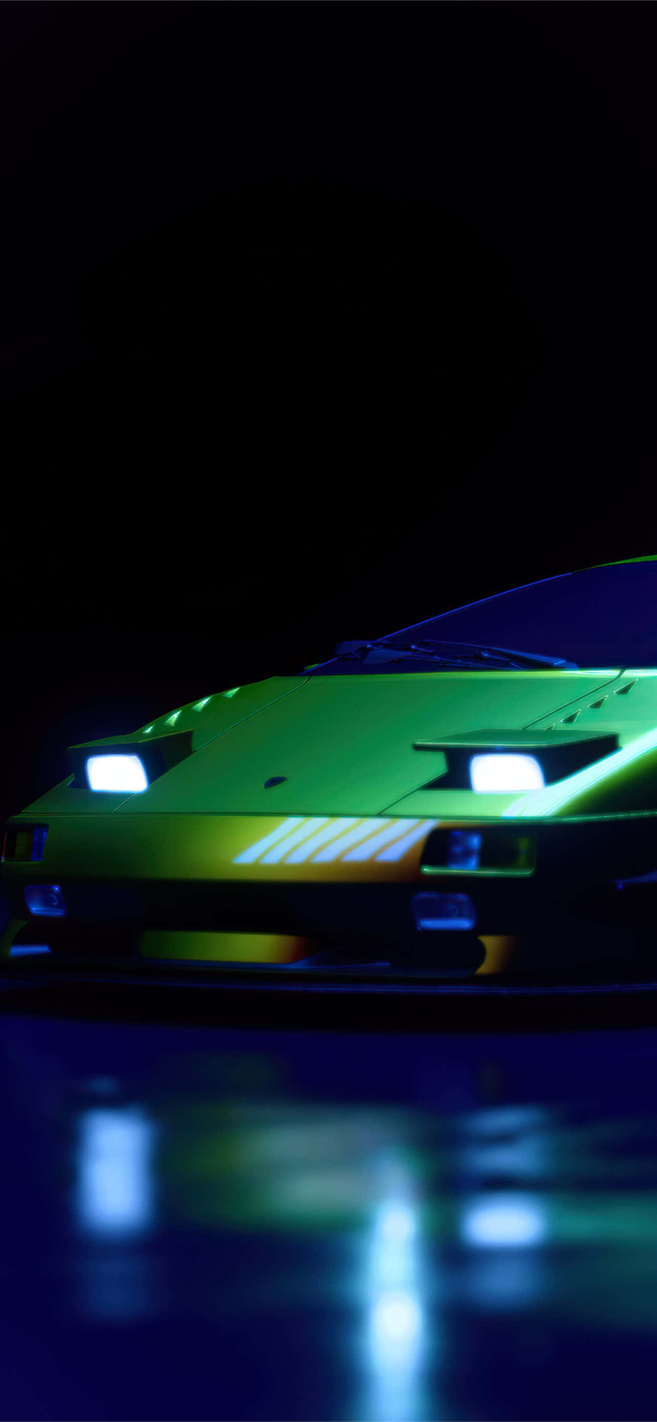 Pixel 3 Need For Speed Φόντο Σκούρο Κίτρινο Lamborghini Ταπετσαρία