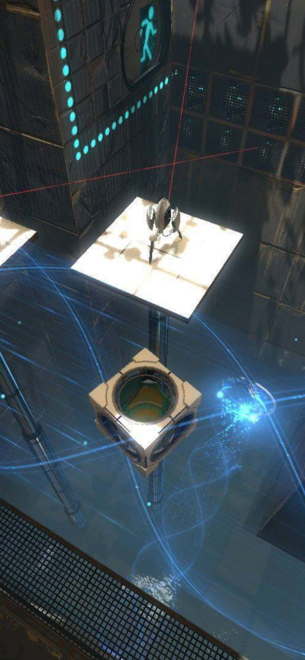 Pixel 3 Portal 2 Φόντο Τετράγωνη Πλατφόρμα Ταπετσαρία
