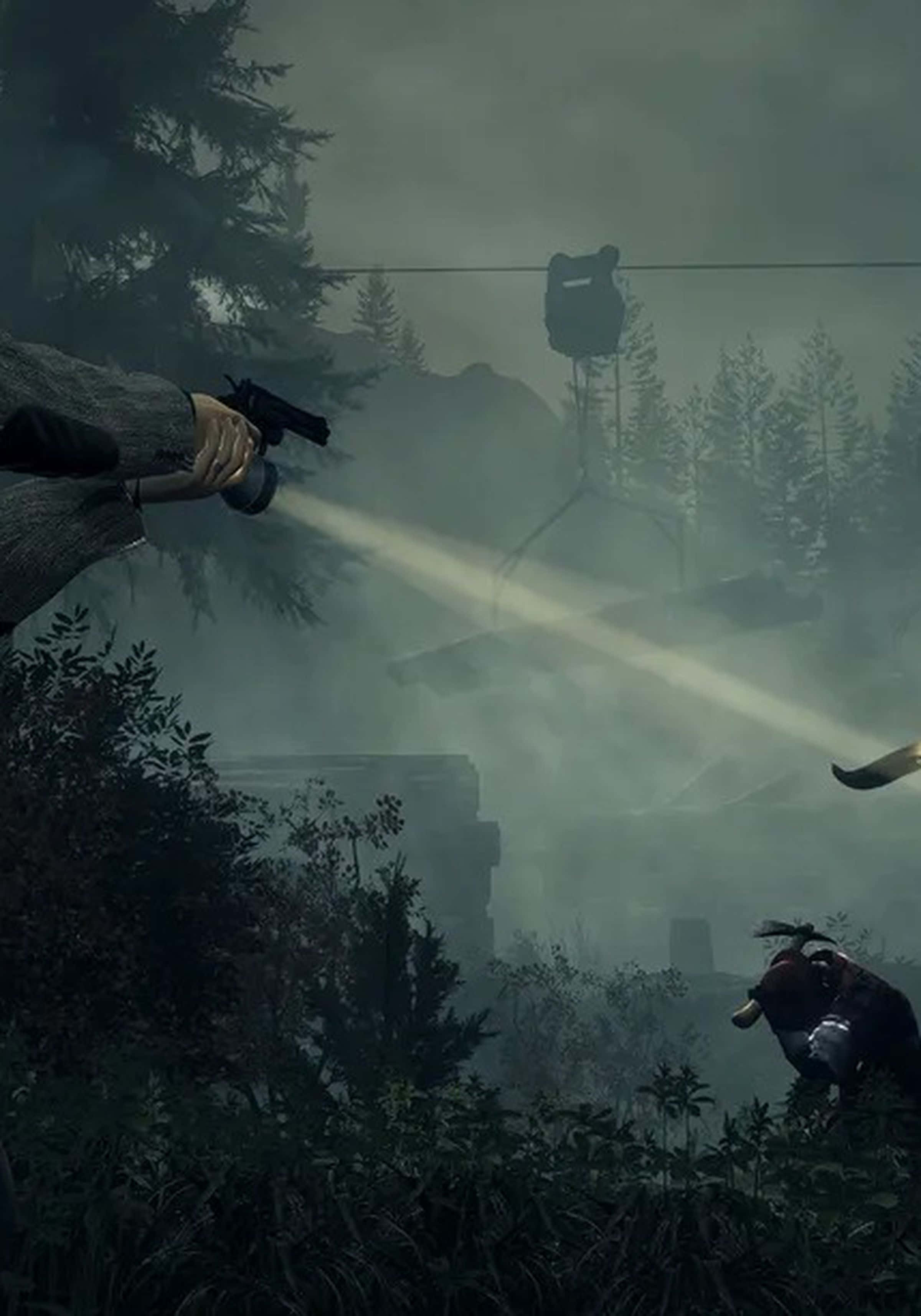 Pixel 3xl Battlefield 1 Φόντο με Άντρα να Σημαδεύει με Όπλο και Φακό Ταπετσαρία