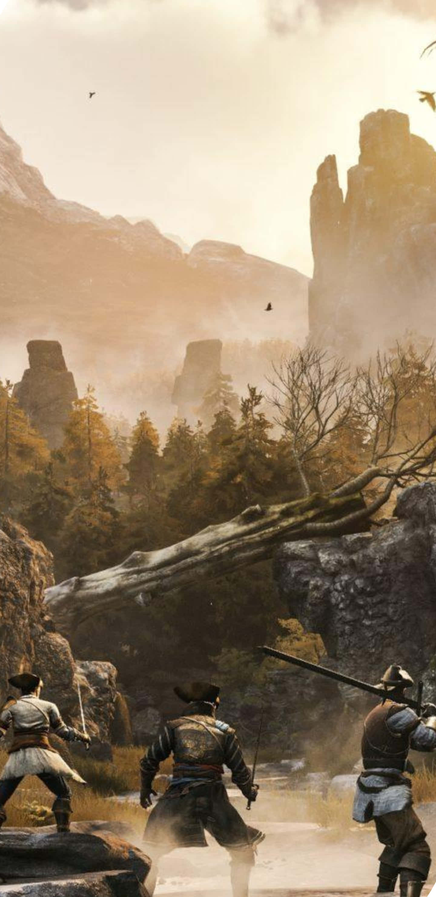 Pixel 3xl Greedfall Πάρτι Πετώντας Τέρας Φόντο Ταπετσαρία