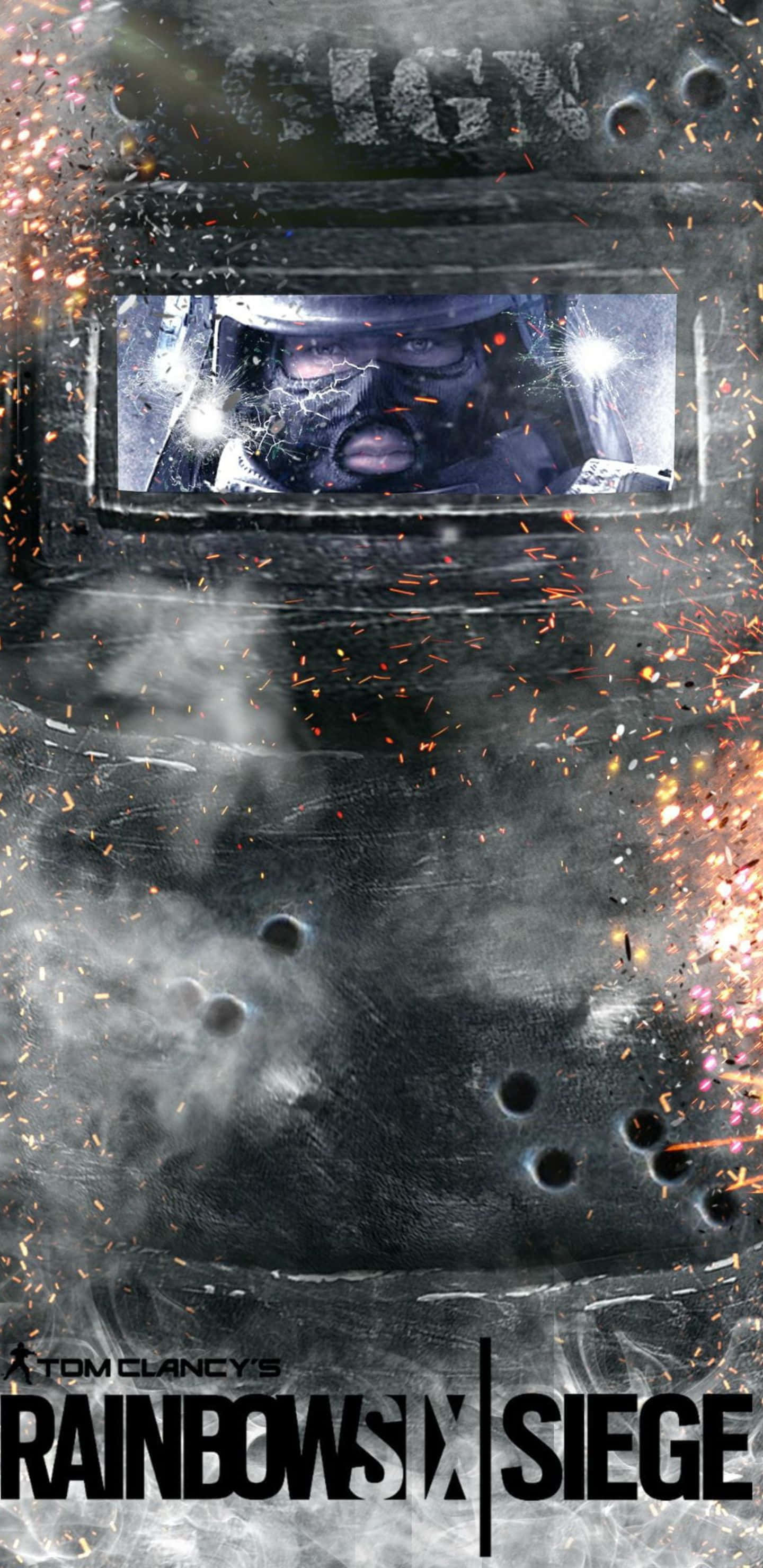 Κοντινό πλάνο του Pixel 3xl με το παιχνίδι Rainbow Six Siege Ταπετσαρία